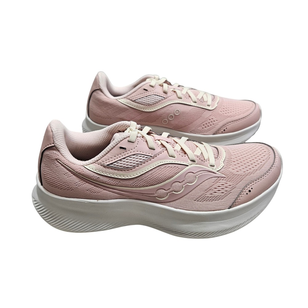 Saucony Cohesion 18 Running Shoes Womens Size 8 Pink Cream Athletic Sneakers